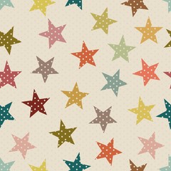 Obraz premium Seamless pattern with colorful star