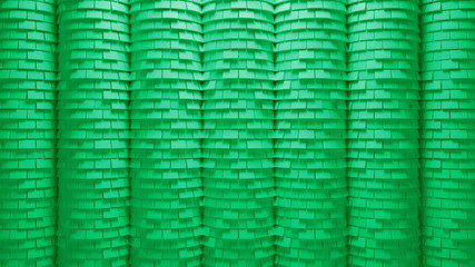 3d generated abstract background, rendered surface with brick displacement facture