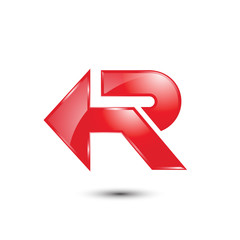 Arrow Letter R Logo