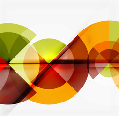 Fototapeta premium Geometric design abstract background - circles