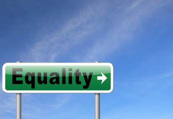 equal rights and equality sign
