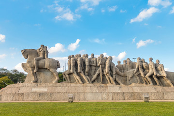 The Bandeiras Monument in Ibirapuera Park, Sao Paulo