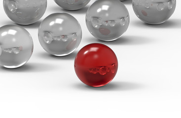 Abstrakcja szklane kule