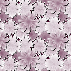 Abstract floral background. Flowers fabric. 
