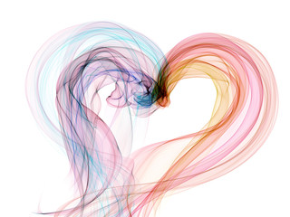 lovely heart smoke flame fantasy