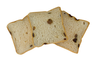 sliced raisin cinnamon bread