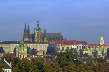 Fototapeta premium view of Prague castle