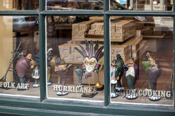 Souvenir shop display in French Quarter