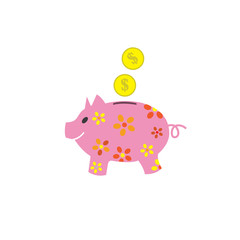 vector image of piggy Bank