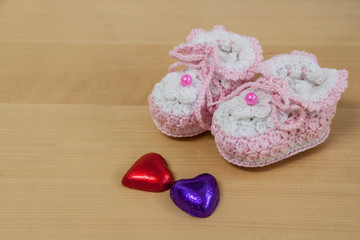 crochet baby booties 