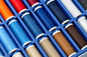 colorful sewing threads