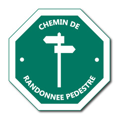 Logo chemin de randonnée pédestre.