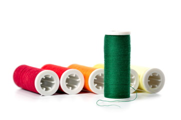 colorful sewing threads