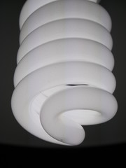 White energy saving lamp