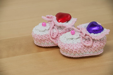 crochet baby booties 