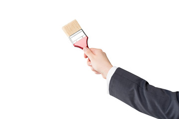 Painting on a white wall