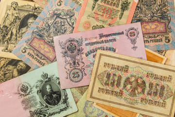 Fototapeta na wymiar Business money old Russian money