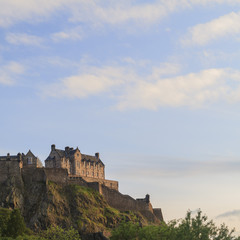 Fototapeta na wymiar The famous Edinburgh Castle at Edinburgh area