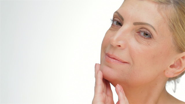 Healthy skin middle-aged women