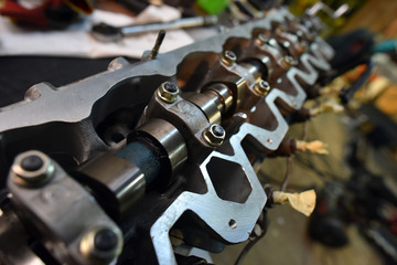 car engine close-up