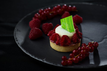 Italian Dessert - Cheesecake with Berries