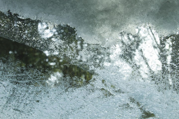 frozen car window