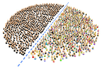 Cartoon Crowd, Halved