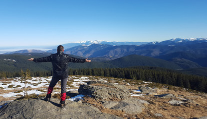 Trekker enjoying time