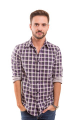 Obraz premium Studio shot of a young man