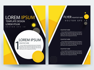 Abstract vector modern flyers brochure / annual report /design templates / stationery with white background in size a4