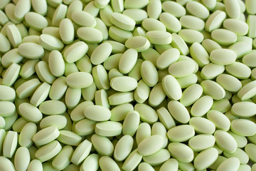 Many green pills medicines