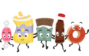 Junk Food Group Mascots