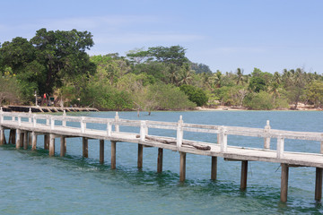 The Bridge in sea