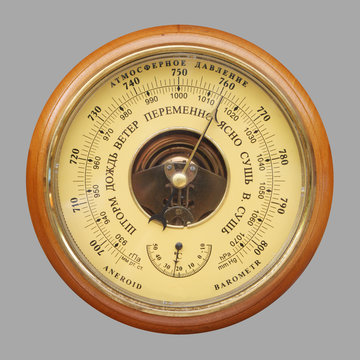 Old russian barometer