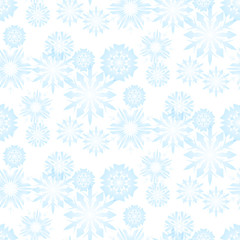 Seamless snowflake pattern for christmas