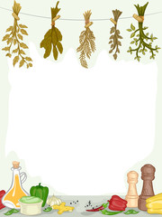 Organic Spices Condiments Frame