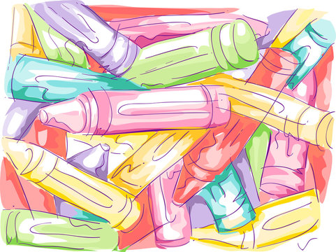 Crayons Sketch