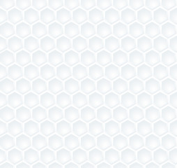 Seamless abstract white  hexagon pattern