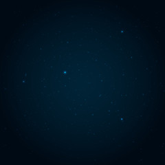Night starry sky vector background