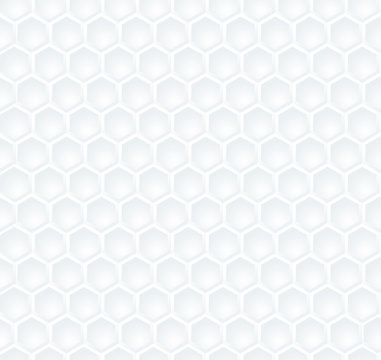 Seamless abstract white  hexagon pattern