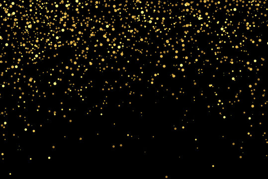 gold glitter texture on a black background