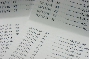 Saving Account Passbook bank account abstract background
