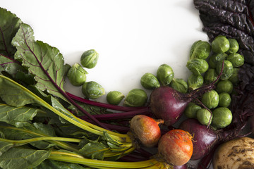 Winter Vegetables with Copy Space