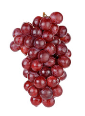 Red grape isolated on the white background