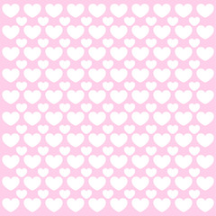 Hearts pattern. Pink love background