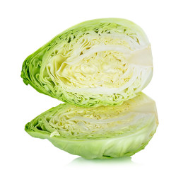 Obraz premium Cabbage isolated on the white background