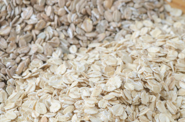 raw oat and rye  flakes