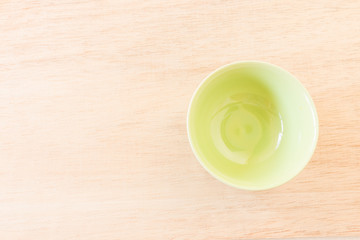 Empty Bowl on rustic wooden background