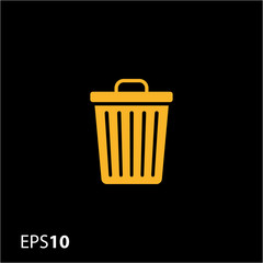 Trash bin icon for web and mobile