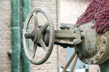 water valve in old coal-gas factory in Beijing,China